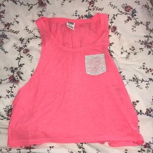 VS Pink Muscle Pocket Tee